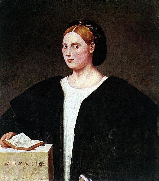 Bernardino Licinio Portrait of a woman Norge oil painting art